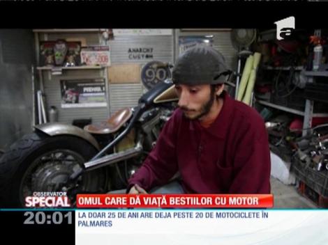 Un clujean, unul dintre cei mai tineri constructori de motociclete din țară