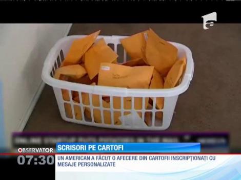 A făcut avere cu mesaje inscripţionate pe cartofi!