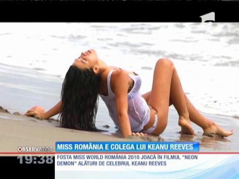 Lavinia Postolache, fostă Miss World România, e colega lui Keanu Reeves