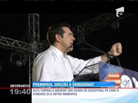 Alex Tsipras, premierul Greciei, a demisionat