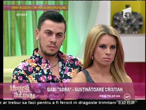 Gabi, susţinătoarea lui Cristian: Am greşit enorm că i-a susţinut. Regret!