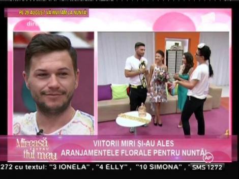 Viitorii miri și-au ales aranjamentele florale pentru nuntă