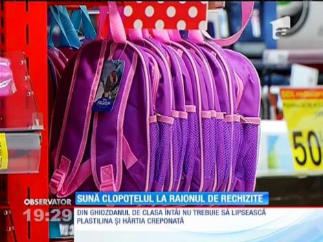 Au început cumpărăturile pentru prima zi de școală