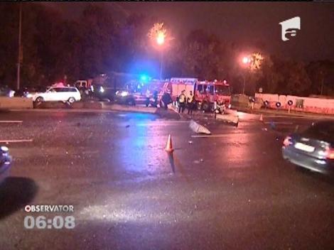 3 tineri răniți într-o cursă nebună, pe un bulevard din Capitală