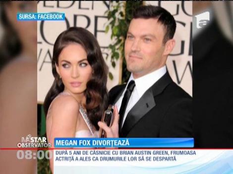Megan Fox divorţează de Brian Green