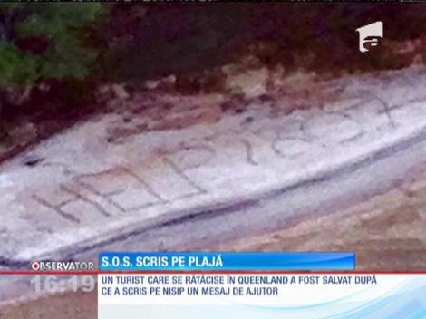 Un mesaj scris pe nisip i-a adus salvarea unui britanic care se rătăcise în nordul Australiei