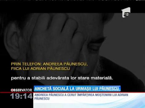 Anchetă socială la urmaşii lui Adrian Păunescu