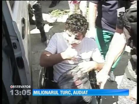Milionarul turc ce a luat pe capotă un poliţist este audiat