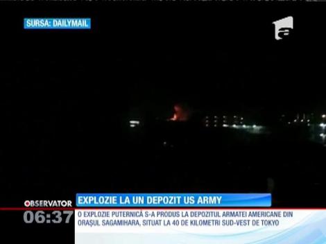 Explozie la un depozit al armatei americane, situat în apropiere de Tokyo