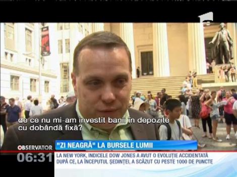 "Zi neagră" la bursele lumii