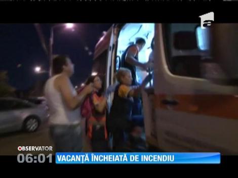 Incendiu, izbucnit la centrala termică de la parterul unui hotel din Mamaia