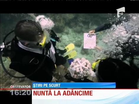 Nuntă pe fundul oceanului Atlantic