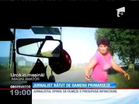 Jurnalist bătut cu furca de rudele primarului din Tecuci!