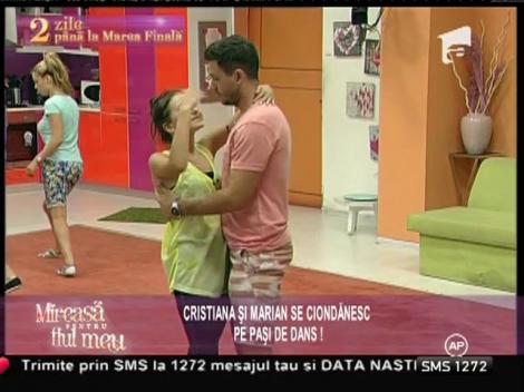 Cristiana şi Marian se ciondănesc pe paşi de dans!