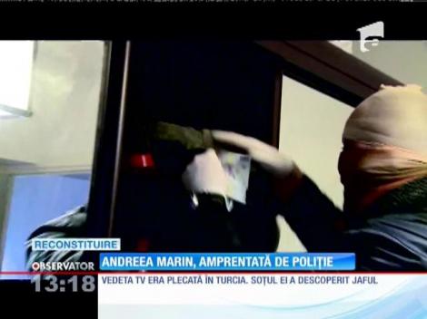 Poliţia este pe urmele hoţilor care i-au spart casa Andreei Marin