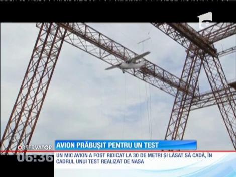 Avion prăbuşit pentru un test realizat de NASA