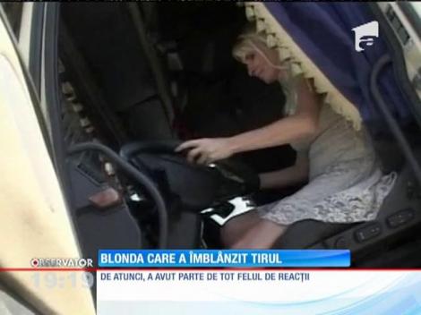 Crina, cea sexy şoferiţa de TIR din România