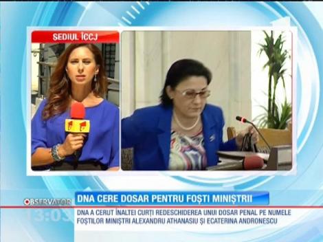 DNA cere urmărirea penală pentru Ecaterina Andronescu şi Alexandru Athanasiu