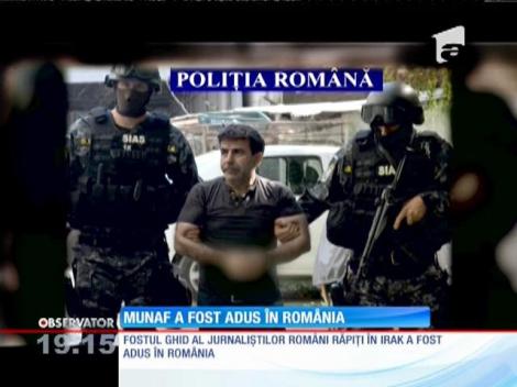 Mohammad Munaf, condamnat la 10 ani de închisoare pentru răpirea jurnaliştilor români, a fost adus în România