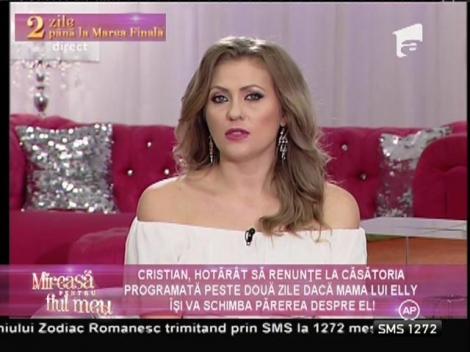 Cristian, hotărât să renunţe la căsătorie