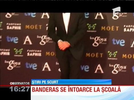 Antonio Banderas studiază moda la un prestigios institut din Londra