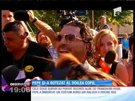 Pepe şi Raluca au creştinat-o pe Rosa Alexandra