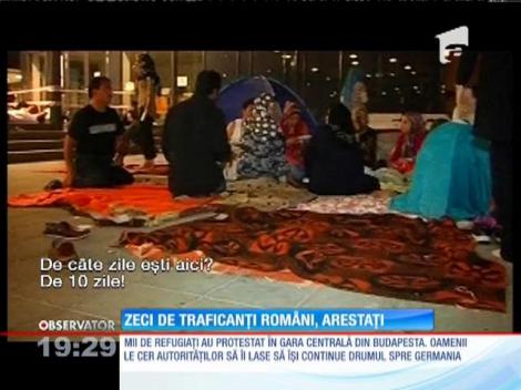 Zeci de traficanţi români, arestaţi