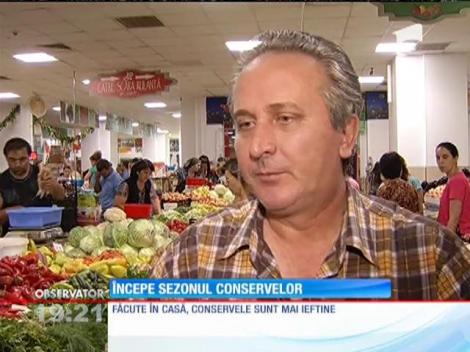 Începe sezonul murăturilor şi conservelor
