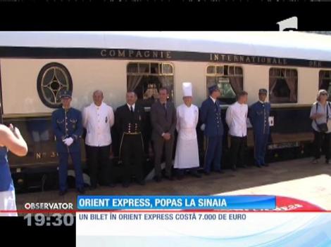 Cel mai luxos tren din lume,Orient Express, popas la Sinaia