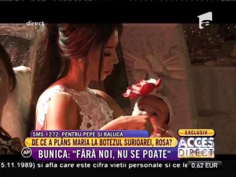 Maria a plâns la botezul surioarei, Rosa!