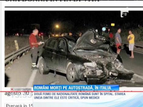 Români morți pe autostradă, în Italia