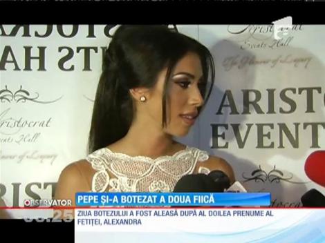 Update / Pepe şi Raluca au creştinat-o pe Rosa Alexandra