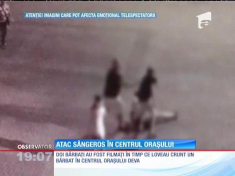 Atac sângeros în centrul orașului Deva