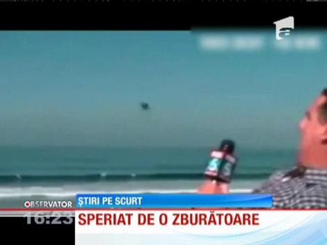 Reporter speriat de o zburătoare