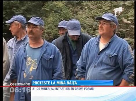 Protest extrem la mina Băița
