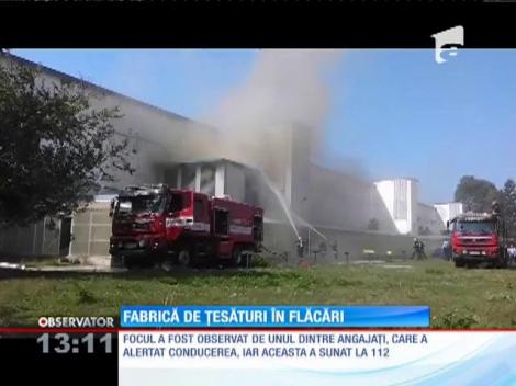 Fabrică de ţesături în flăcări