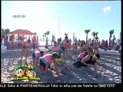 Antrenament de senzaţie la malul mării! Ce exerciţii vă propune Florin Neby, instructorul de la "Neatza"