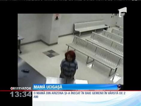 Arestată pentru că şi-a înecat cei doi copii gemeni în cada locuinţei!
