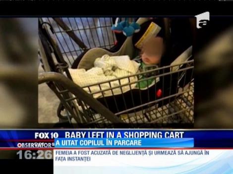 O mamă și-a uitat copilul în parcare