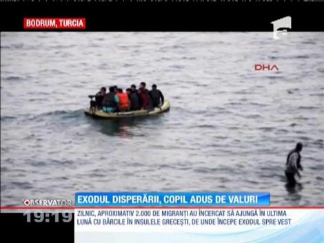 Corpurile a 11 sirieni, printre care și un copil, aduse de valuri pe plajă