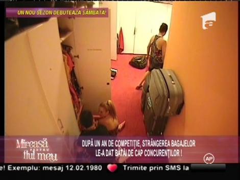 Cristian, adus în pragul disperării de viteză cu care elly îşi făcea bagajele!