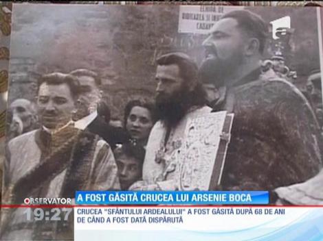 Crucea părintelui Arsenie Boca găsită, după 68 de ani, la o biserica din Braşov