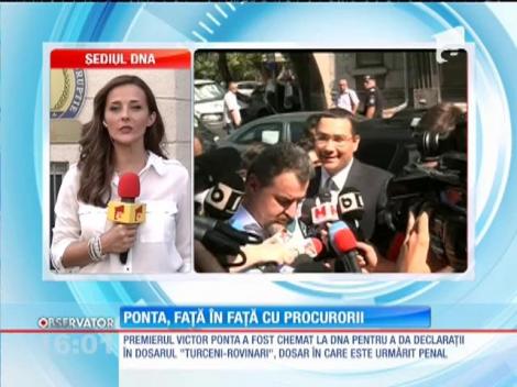Premierul Victor Ponta, audiat de procurorii DNA