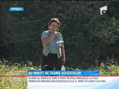 Băiatul din Argeş care a anunţat că prietenul său s-a înecat, ascundea un secret