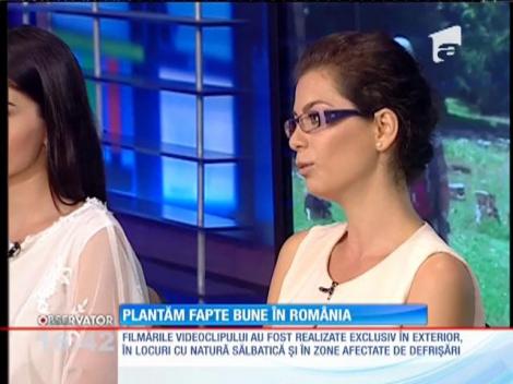 Alexandra Ușurelu și-a dedicat una dintre piese unei ample inițiative de reîmpădurire