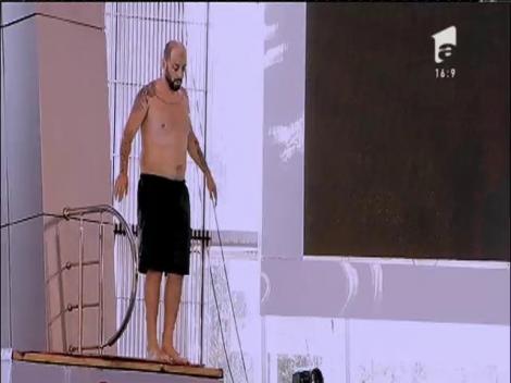 CRBL „a sărit cu mâinile sus în aer”, de la trei metri! Show de excepție la a doua semifinală „Splash! Vedete la apă!”