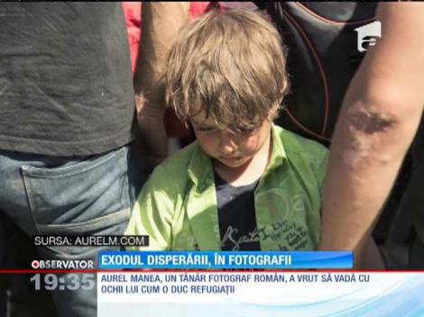 Un fotograf român a vrut să vadă cu ochii lui cum o duc refugiații