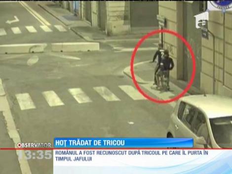 Hoț recunoscut după tricoul pe care îl purta în timpul jafului