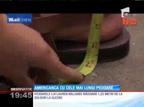 O tânără din Texas are cele mai lungi picioare din lume