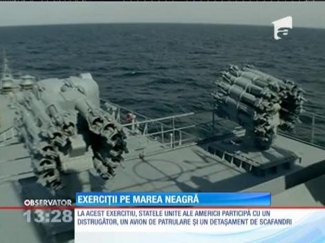 Exerciţii navale militare de proporții în Marea Neagră